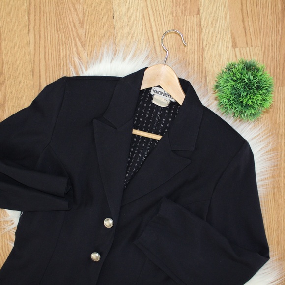 Francine Browner Jackets & Blazers - Francine Browner Navy Blazer Jacket M Francine Browner Jackets & Blazers - Francine Browner Navy Blazer Jacket M